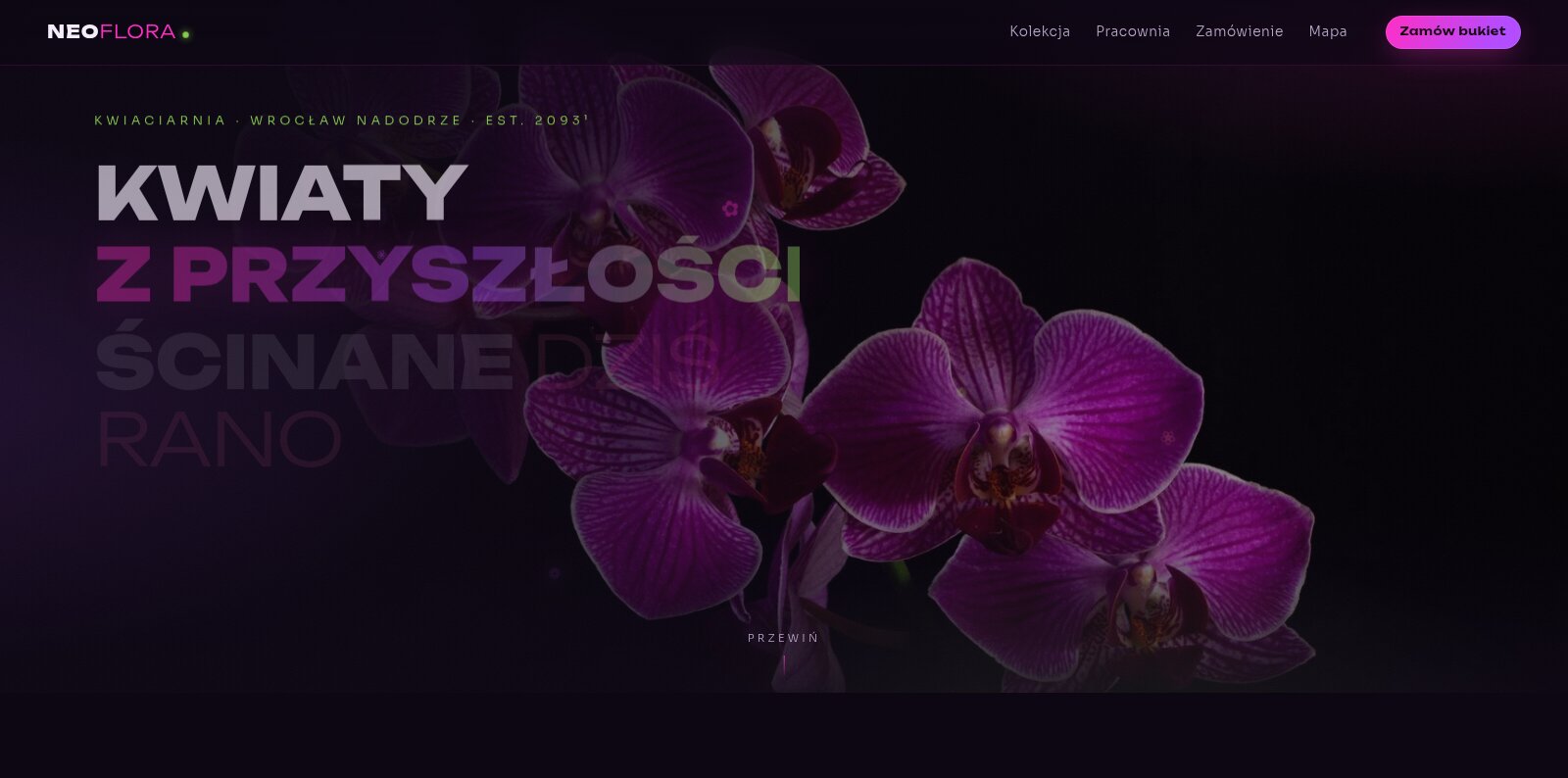 NEOFLORA — kwiaciarnia przyszłości