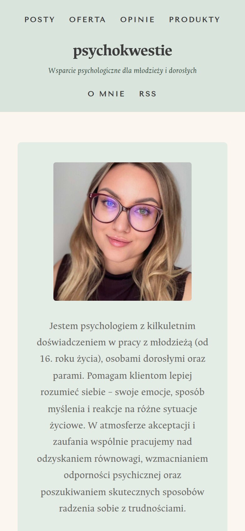 psychokwestie.pl — ekran 1