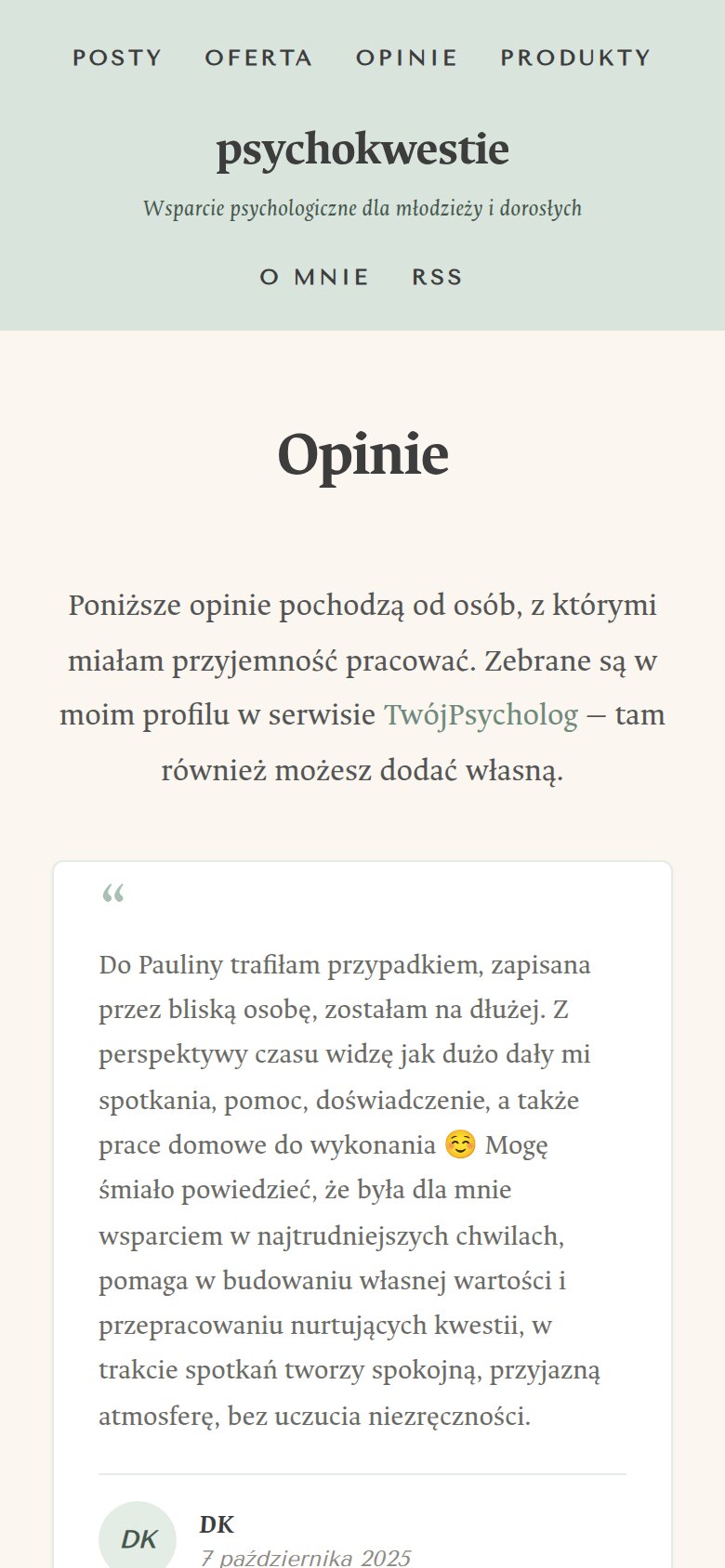 psychokwestie.pl — ekran 5