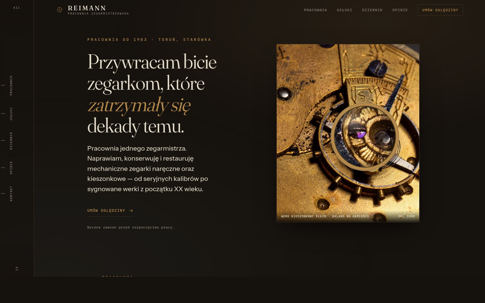 Reimann — pracownia zegarmistrzowska